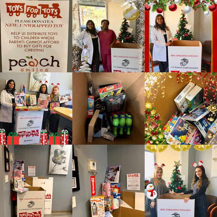 toys for tots photo collage