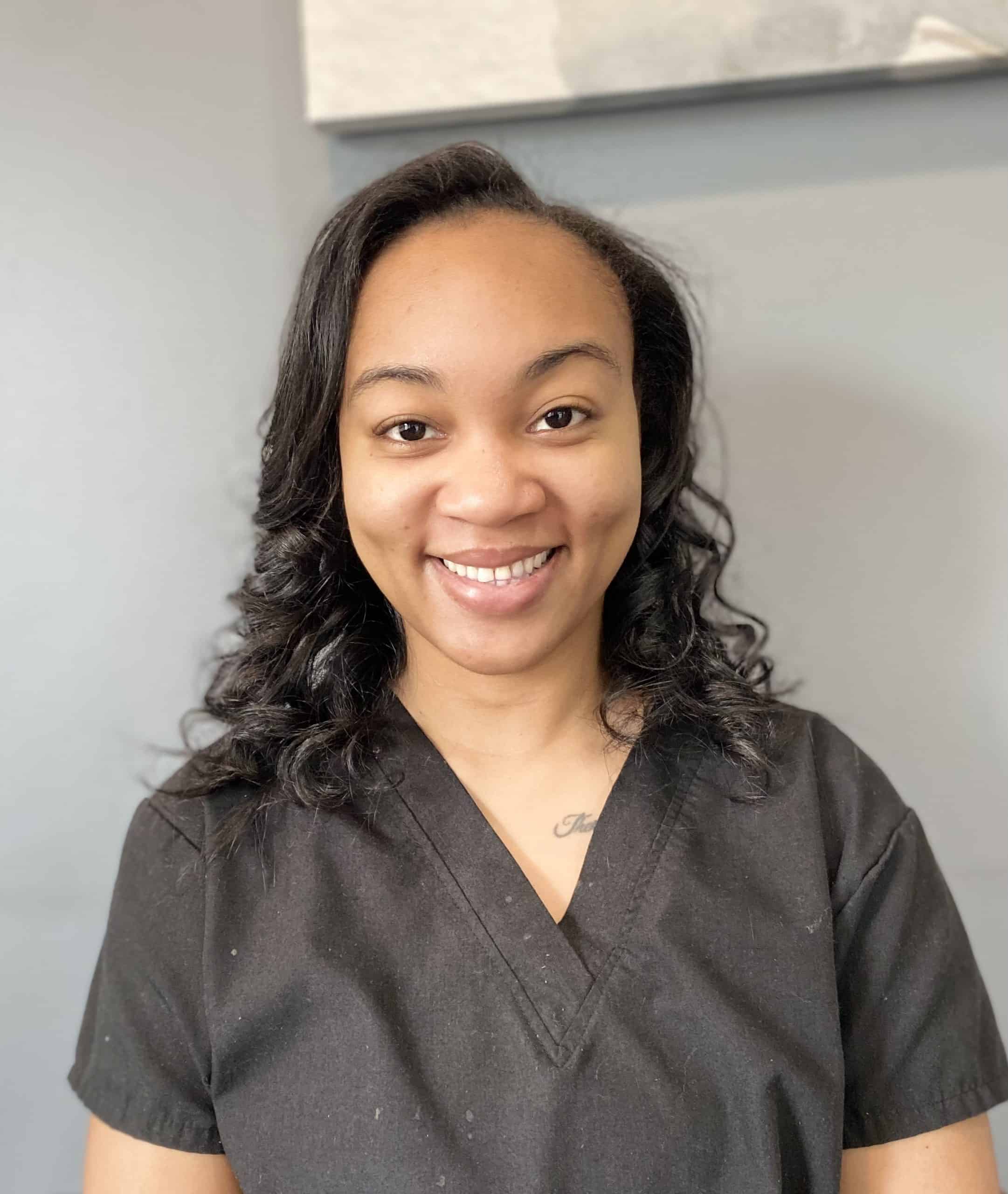 Najee.Happy dental assistant at our lawrenceville dental office