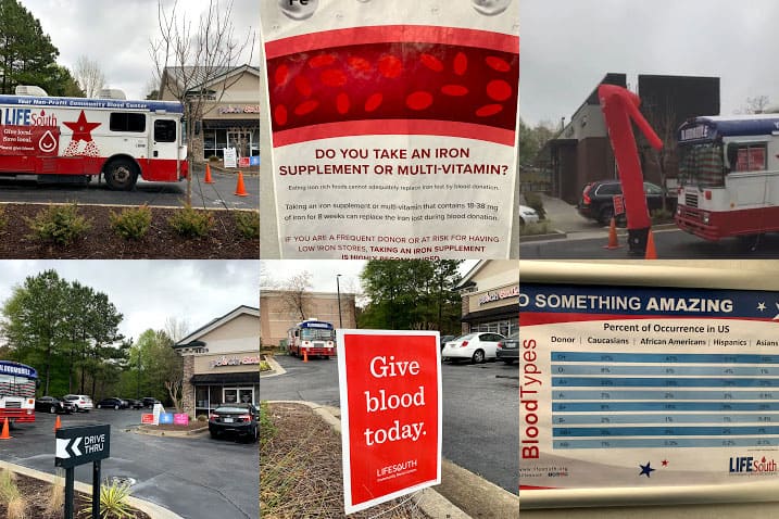 blood drive collage
