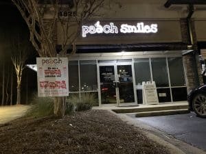 peach smiles, lawrenceville dental office
