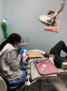 patient on a dentist chair